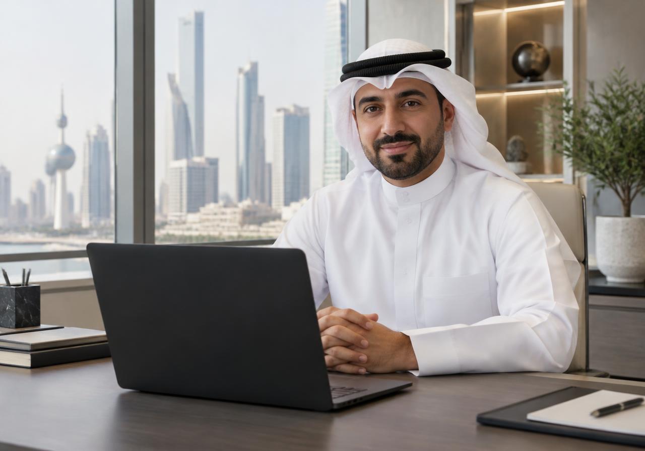 A KPC finance professional seated at his desk
